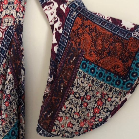 Bohemian Bell Sleeve Mini Dress - Picture 4 of 4